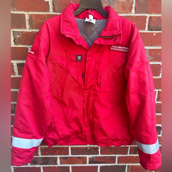 Weenas Other - Weenas Antiflame HRC2 Halliburton Full Zip Quilted Lining Red Jacket/Coat Large